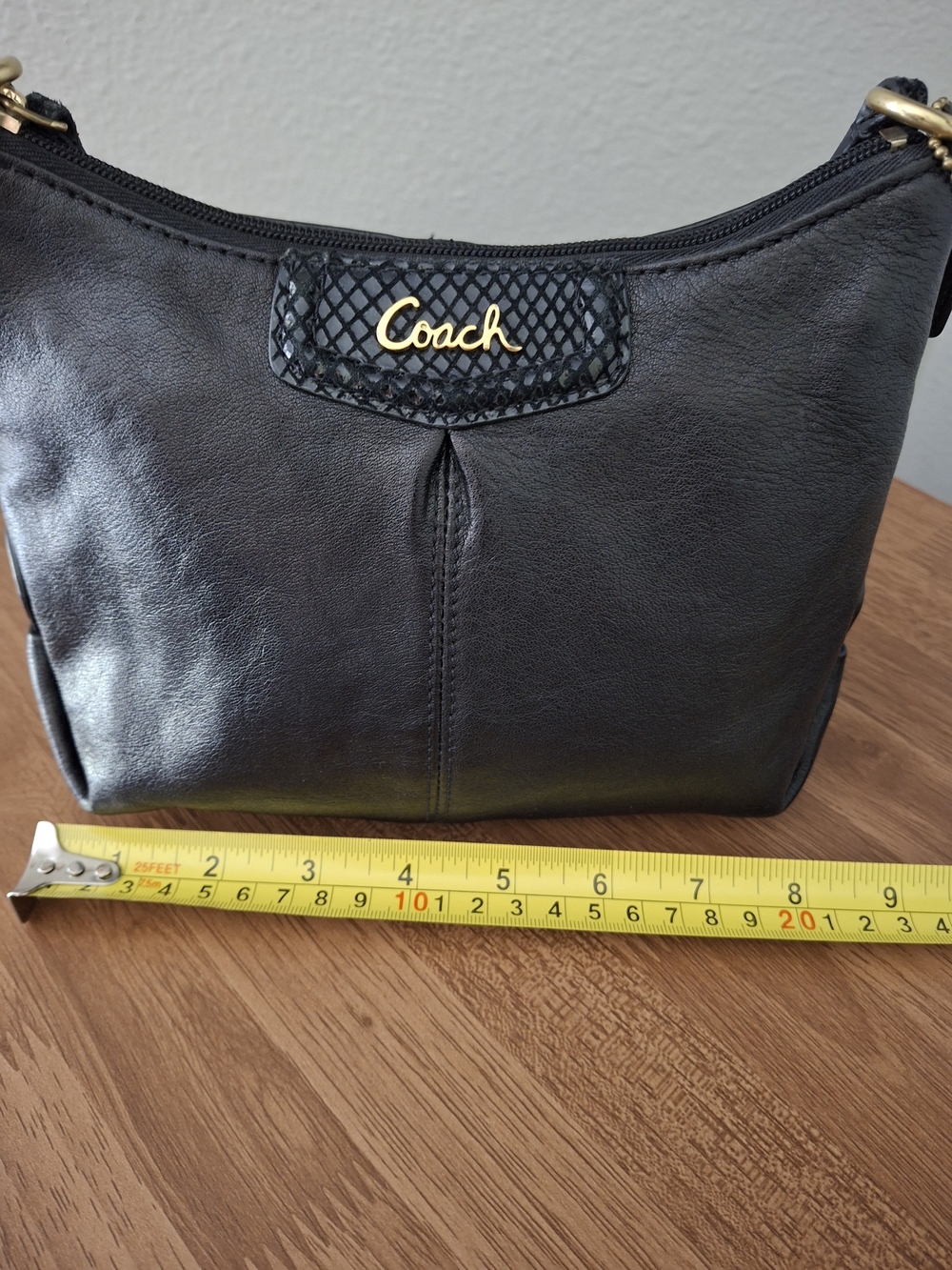 Coach Black Leather Crossbody Bag - Picture 12 of 16